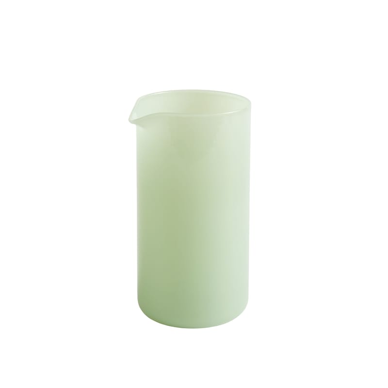 Table et cuisine - Carafes et décanteurs - Carafe Medium verre vert / Pot à lait - Ø 7,5 X H 14 cm - Hay - Vert - Verre borosilicaté