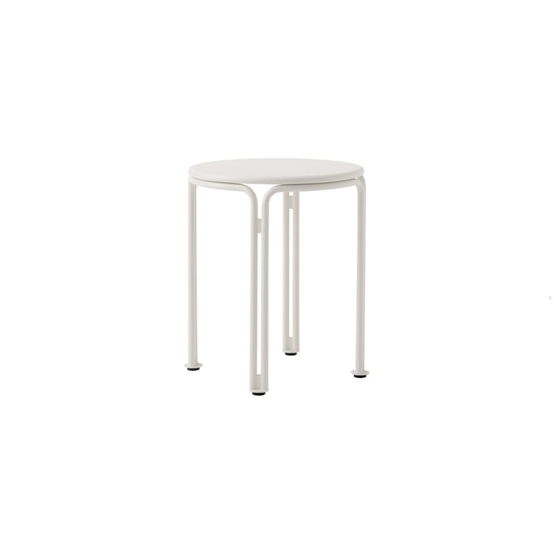 Mobilier - Tables basses - Table d\'appoint Thorvald SC102 métal blanc / Ø 40 x H 46 cm - &tradition - Ivoire - Acier