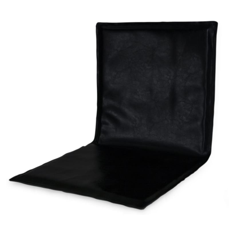Décoration - Coussins - Coussin d\'assise Slim Sissi cuir noir / Pour chaise Slim Sissi - Zeus - Coussin / Noir - Polyuréthane, Similicuir