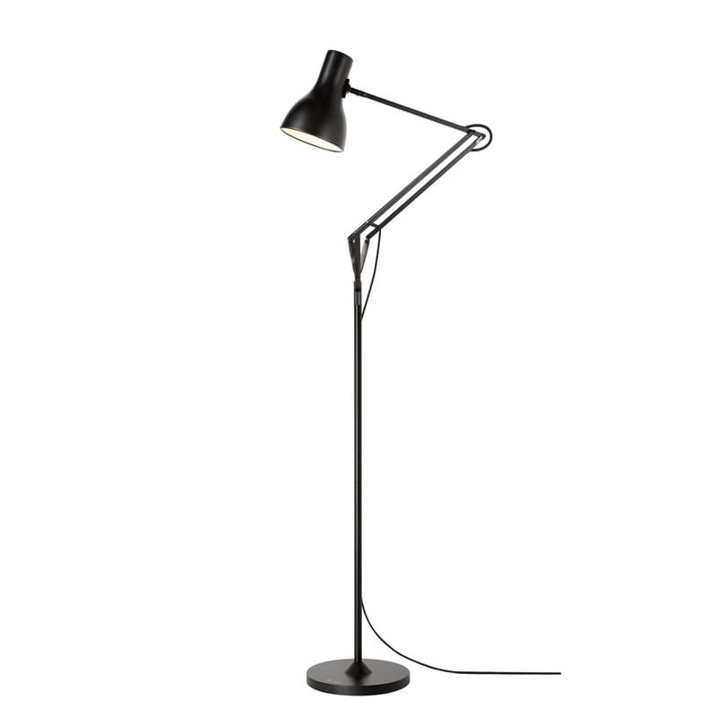 Luminaire - Lampadaires - Lampadaire Type 75 métal noir / By Paul Smith - Edition n°5 - Anglepoise - Noir / Bande rayée multicolore - Aluminium
