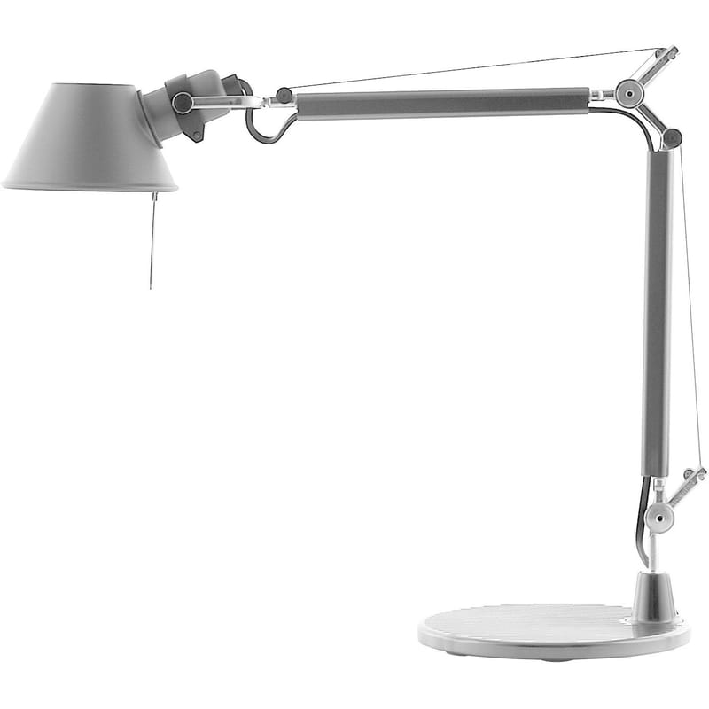 Luminaire - Lampes de table - Lampe de table Tolomeo Micro LED métal / 1987 - Artemide - Aluminium - Aluminium