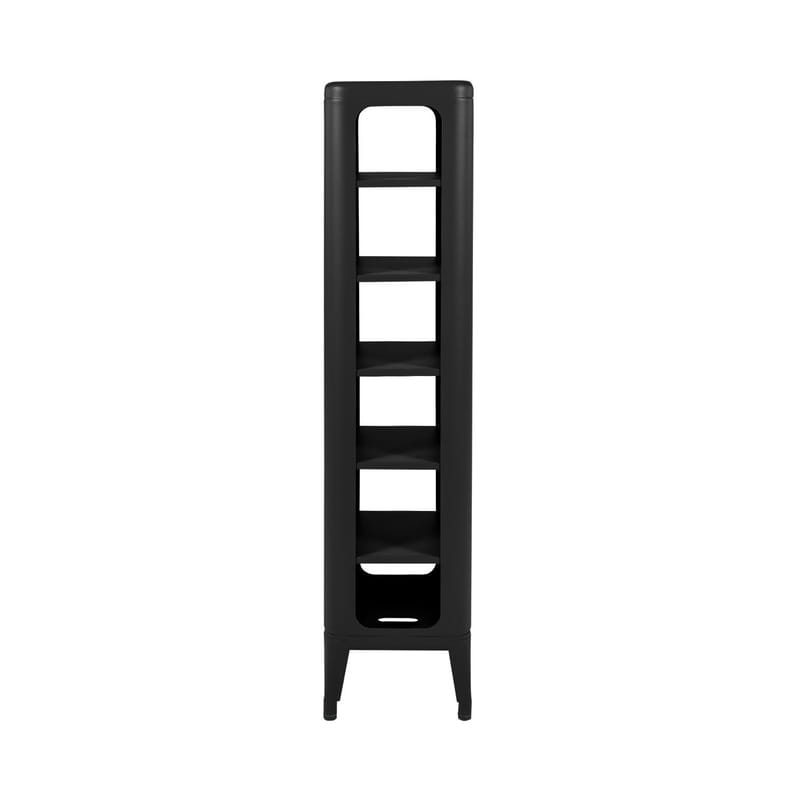 Mobilier - Etagères & bibliothèques - Meuble de rangement MT 1335 métal noir / L 31 x H 133,5 cm - Tolix - Noir (mat fine texture) - Acier laqué