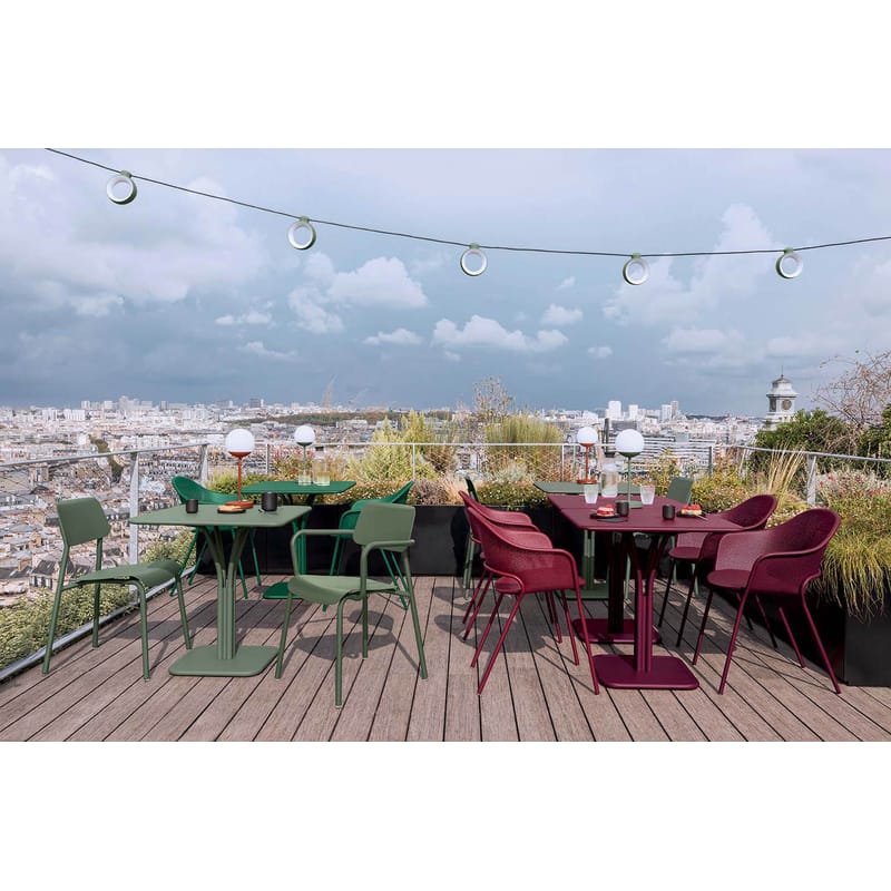 Fermob Studie Stacking chair black cherry Made In Design UK