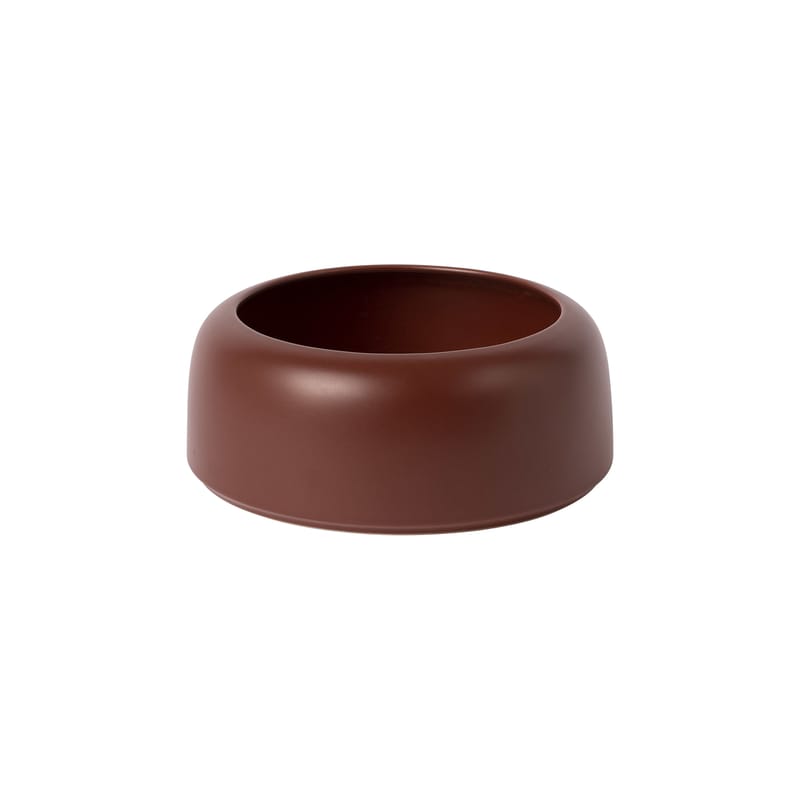 Tavola - Ciotole - Coppa Omar 01 ceramica marrone beige / Small - Ø 23,5 x H 9,5 cm / Fatta a mano - raawii - Gatto selvatico - Ceramica smaltata