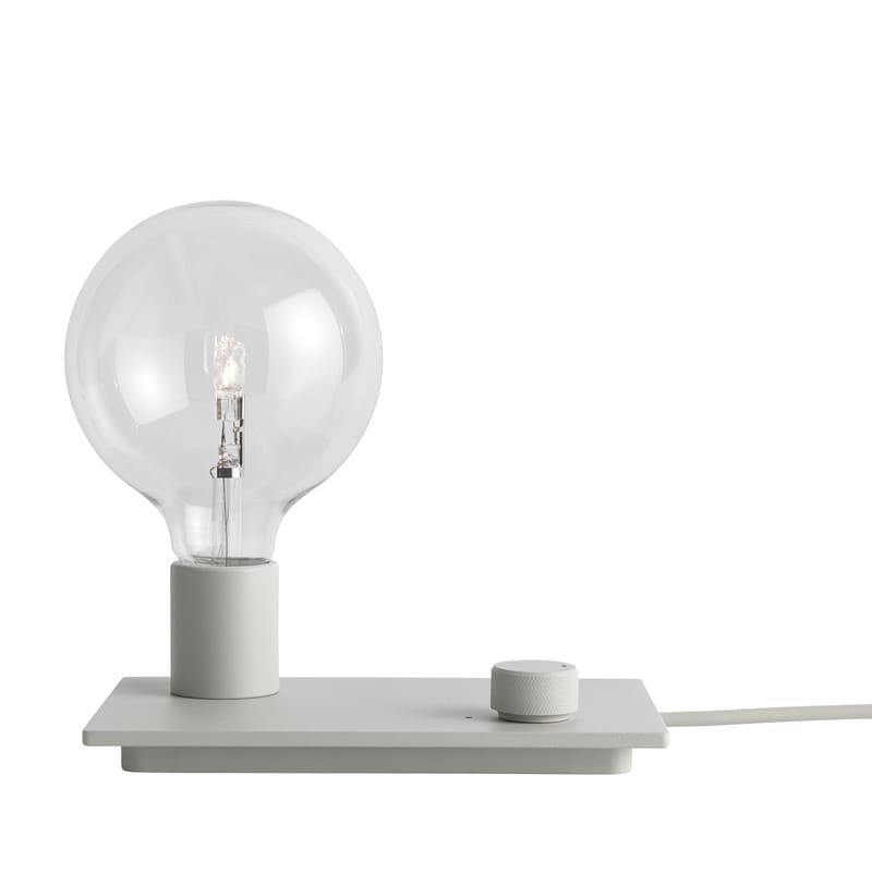 Luminaire - Lampes de table - Lampe de table Control métal gris / Variateur - Muuto - Gris - Fonte d\'aluminium