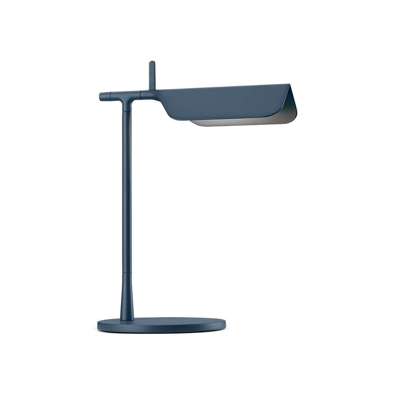 Luminaire - Lampes de table - Lampe de table Tab T LED métal bleu / Orientable - Flos - Bleu - Aluminium