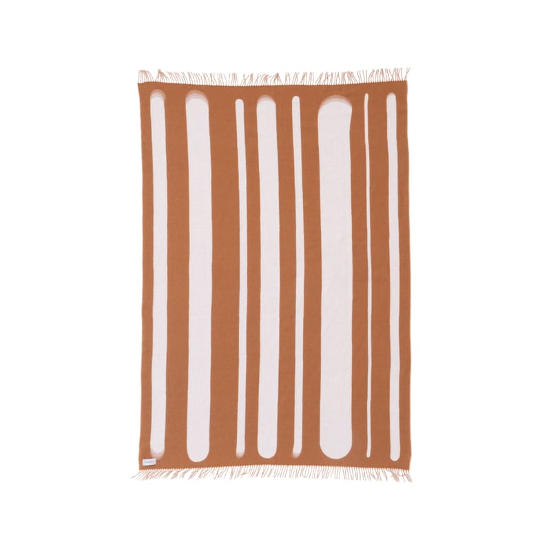 Dossiers - Esprit chalet - Plaid Brush tissu multicolore / 200 x 150 cm - raawii - Tan / Lait - Cachemire, Laine