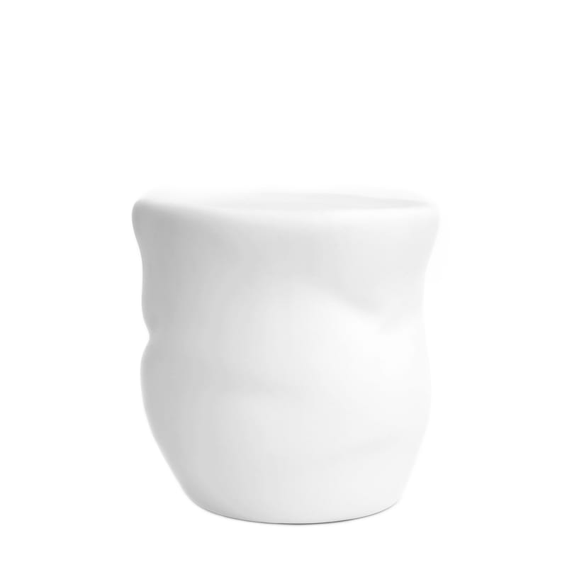 Mobilier - Tables basses - Tabouret Canova céramique blanc / Table d\'appoint - Ø 33 x H 33 cm - Moustache - Blanc - Céramique