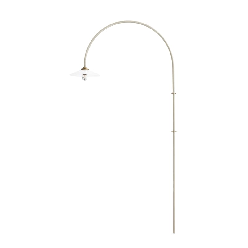 Luminaire - Appliques - Applique avec prise Hanging Lamp n°2 métal beige / H 235 x L 75 cm - valerie objects - Ecru - Acier, Verre