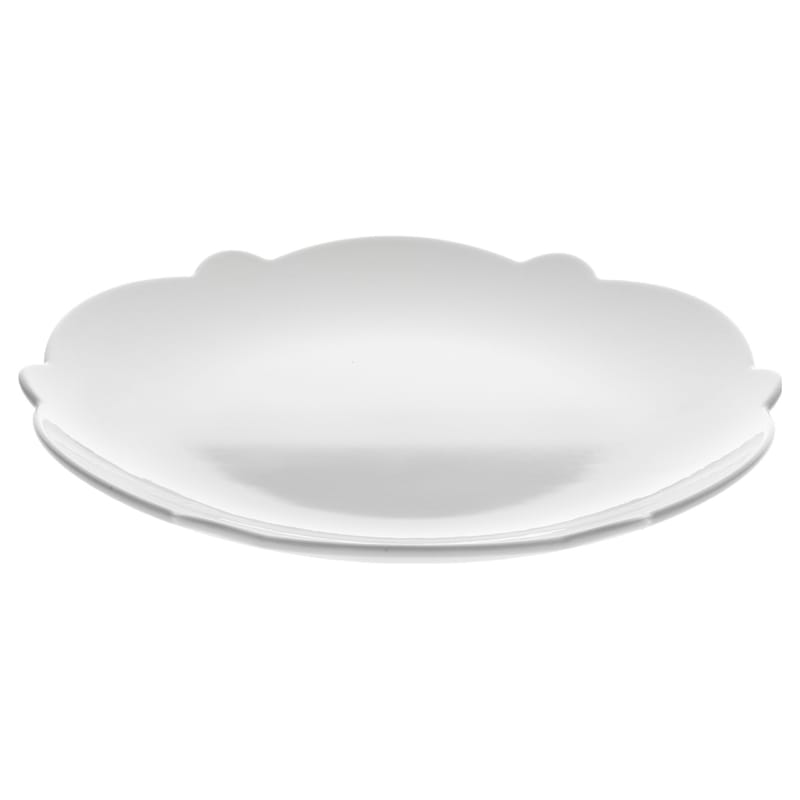 Table et cuisine - Assiettes - Assiette à dessert Dressed céramique blanc / Ø 20 cm - Alessi - A l\'unité / Blanc - Porcelaine