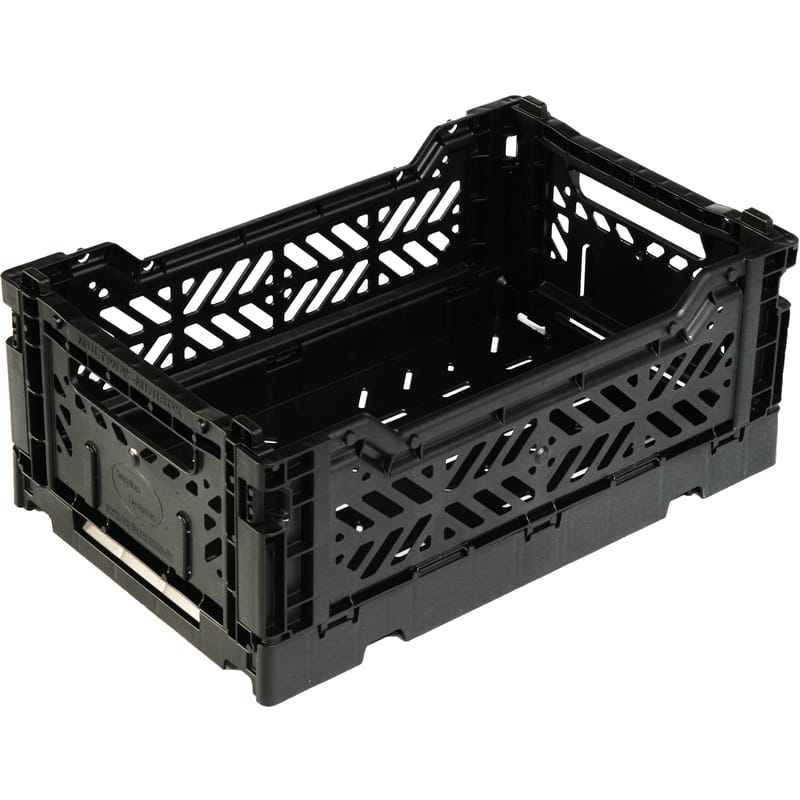 Accessoires - Accessoires bureau - Casier de rangement Mini Box plastique noir / pliable L 26,5 cm - AYKASA - Noir - Polypropylène