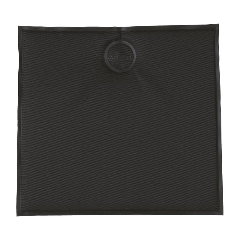 Interni - Cuscini  - Cuscino per seduta  tessuto grigio magnetico / 39 x 37 cm - Emu - Antracite - Tessuto tecnico