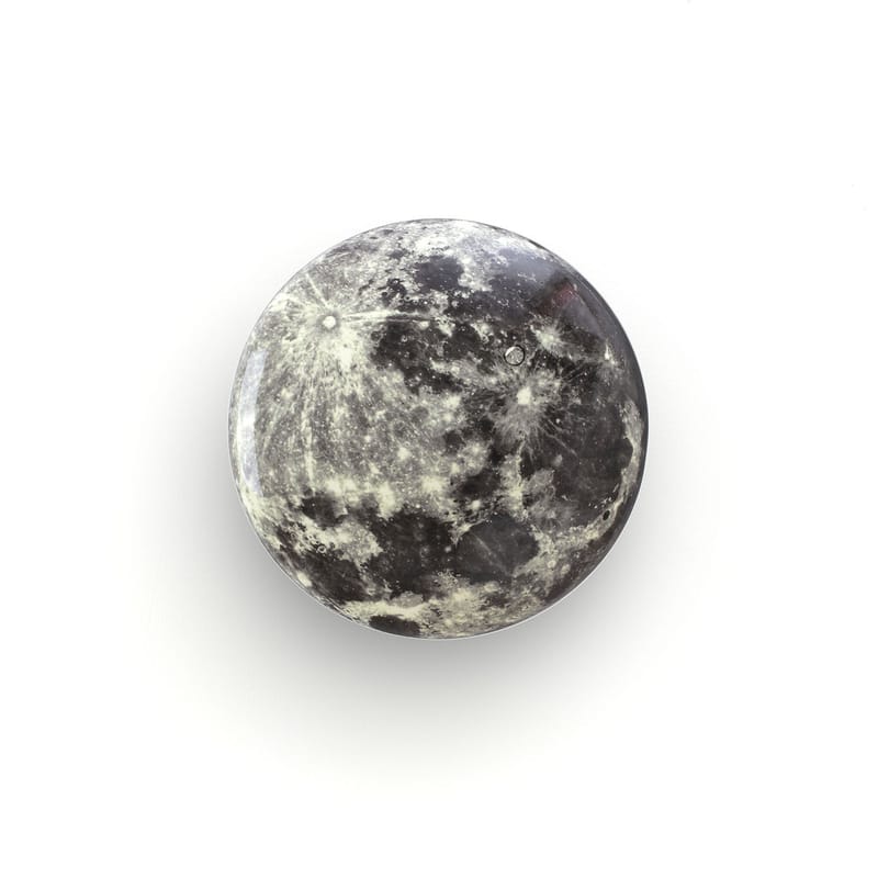 Mobilier - Portemanteaux, patères & portants - Patère Cosmic Diner - Moon bois multicolore / ø 17 cm - Diesel living with Seletti - Lune - Bois
