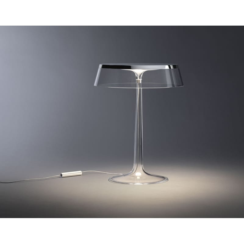 Flos Bon Jour LED Table lamp chromed transparent Made In Design UK