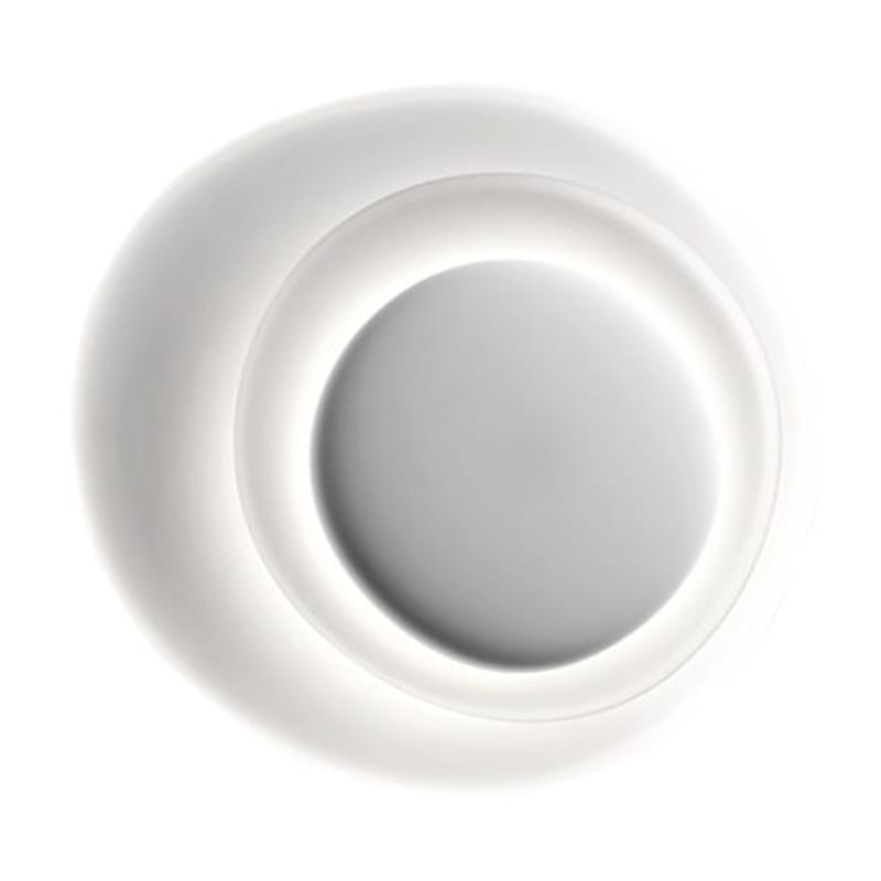Leuchten - Wandleuchten - Wandleuchte Bahia plastikmaterial weiß / LED - 76 x 70 cm - Foscarini - Weiß - Polycarbonat, spritzgegossen