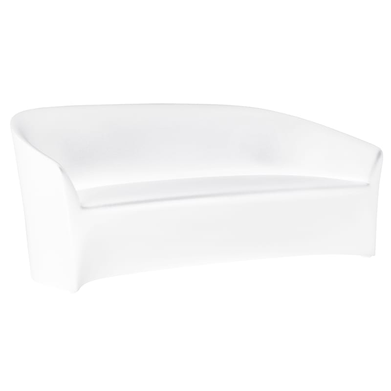 Outdoor - Garden sofas - PineBeach 3-seater outdoor sofa plastic material white L 180 cm - Indoor / Outdoor - Serralunga - White - Polythene