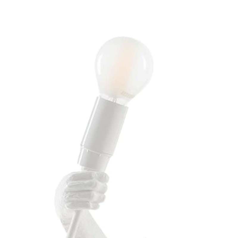Luminaire - Ampoules et accessoires - Ampoule LED E14  verre blanc / 4W - Pour lampes Monkey - Seletti - Blanc - Métal, Verre