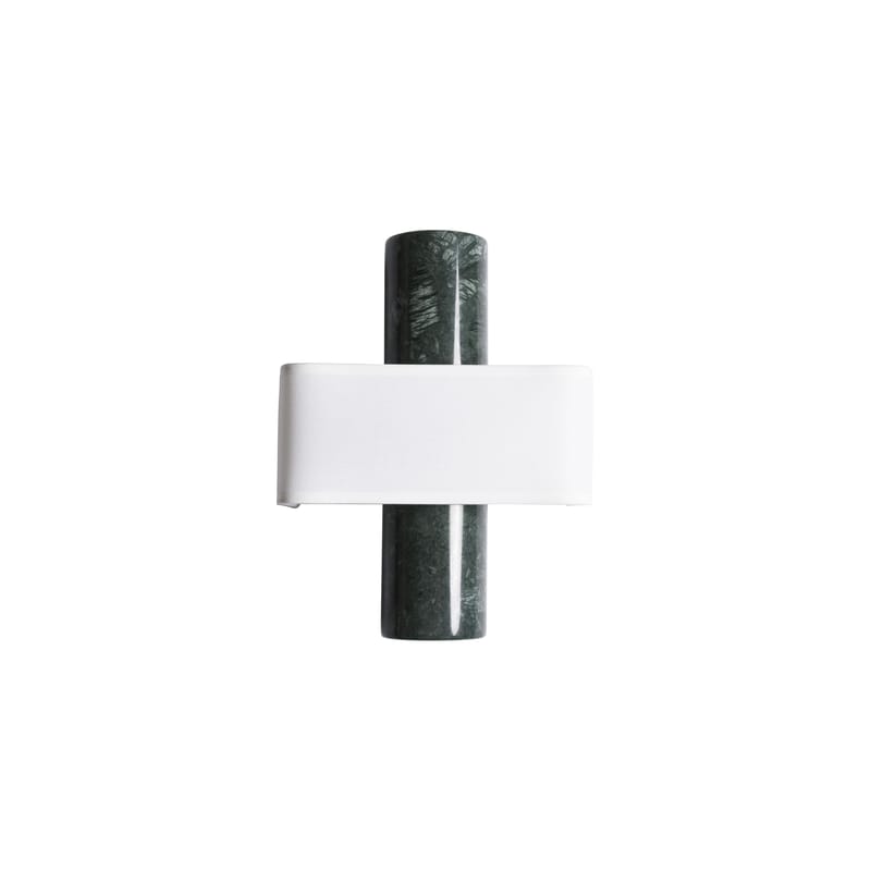 Luminaire - Appliques - Applique Hossa pierre vert - ENOstudio - Marbre vert / Tissu blanc - Coton, Marbre naturel