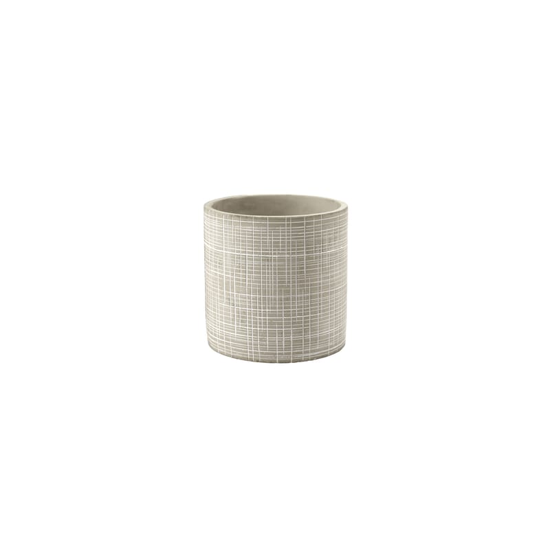 Décoration - Pots et plantes - Cache-pot Cylindre Small céramique beige / Grès - Ø 12 x H 12 cm - Serax - Beige - Grès