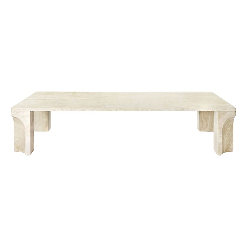 Travertine stone coffee shop table