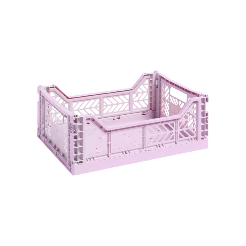 Décoration - Pour les enfants - Panier Colour Crate plastique violet Medium / 40 x 30 cm - Hay - Lavande - Polypropylène