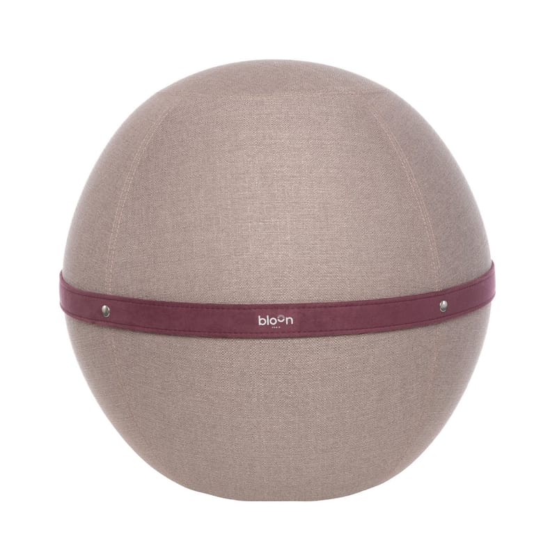 Mobilier - Poufs - Pouf Ballon Original XL tissu violet / Siège ergonomique - Ø 65 cm - BLOON PARIS - Mauve pastel - PVC, Tissu polyester