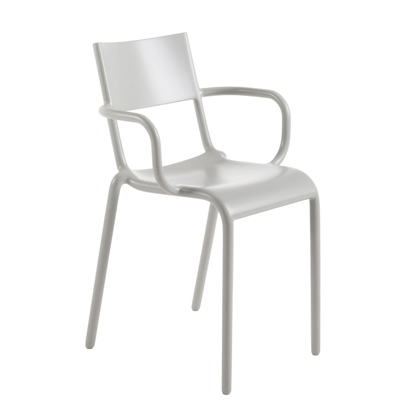 Möbel - Stühle  - Stapelbarer Sessel Generic A plastikmaterial grau / Polypropylen - Kartell - Grau - Polypropylen