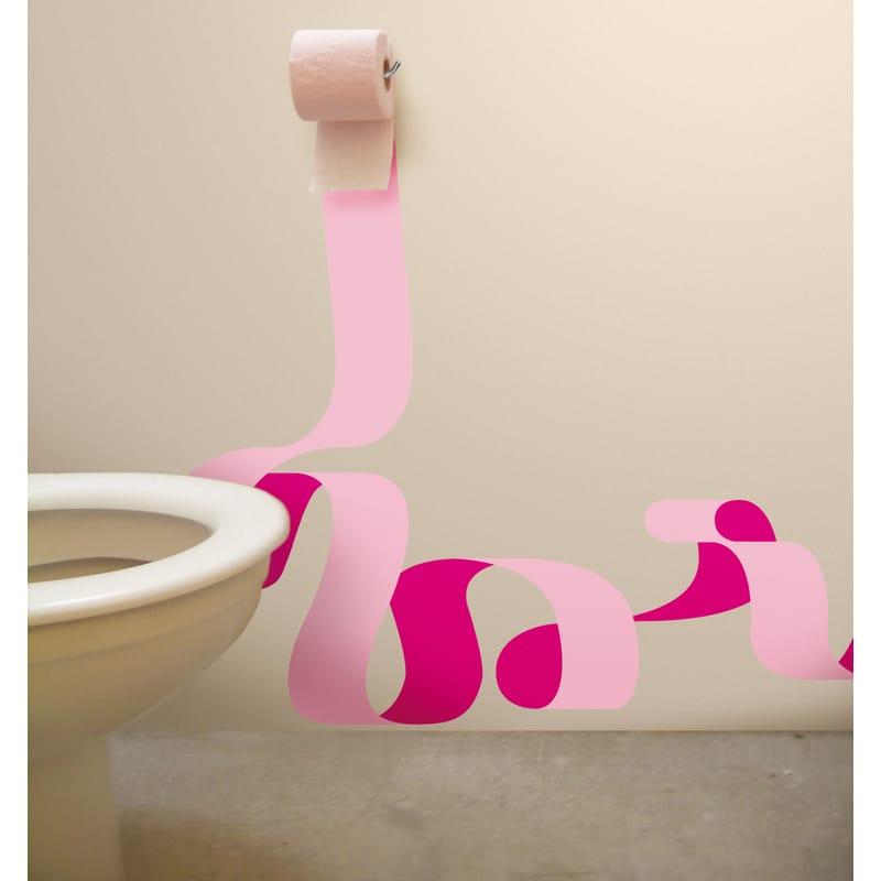 Decoration - Wallpaper & Wall Stickers - Vinyl + toilet paper Sticker plastic material paper pink - Domestic -  - Vinal