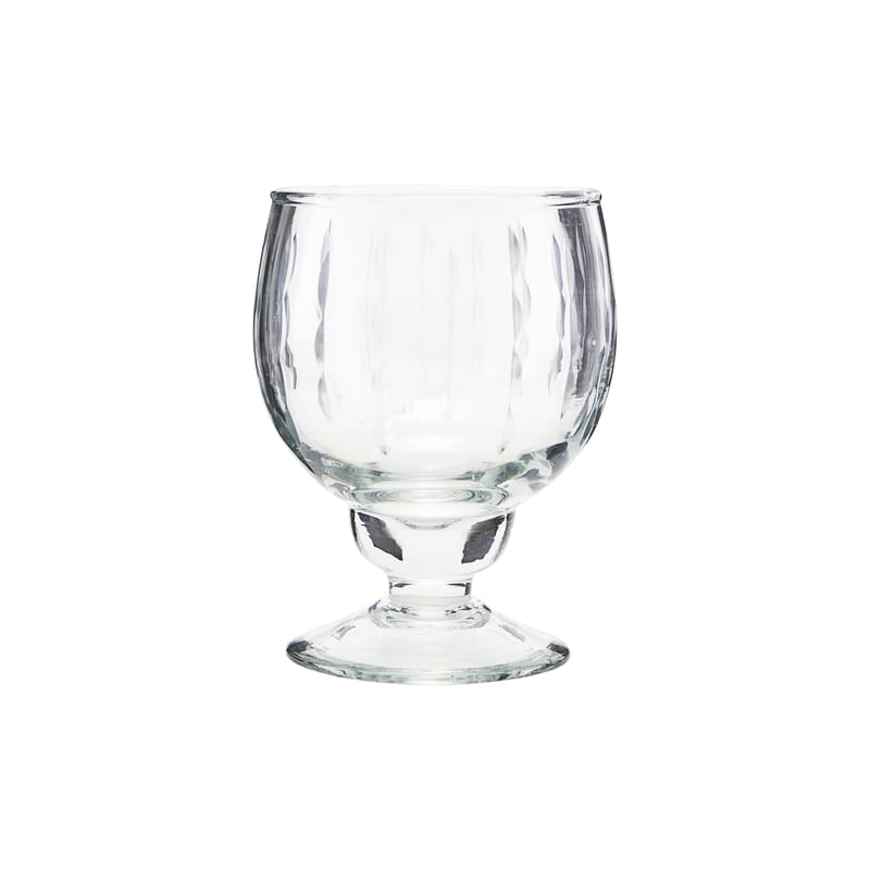 Table et cuisine - Verres  - Verre à vin blanc Vintage verre transparent / Verre ciselé - House Doctor - Transparent - Verre ciselé