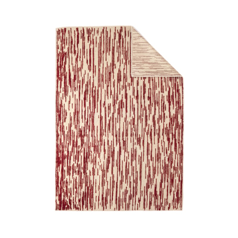 Décoration - Tapis - Tapis Doblecara 3 rouge / 170 x 240 cm - Nanimarquina - Doblecara 3 / Beige & rouge - Laine afghane
