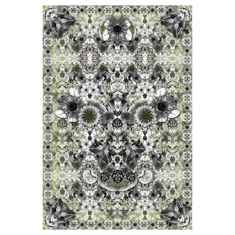 Dekoration - Teppiche - Teppich Eden King textil grün grau / 300 x 200 cm - Moooi Carpets - Grüntöne / grau - Polyamid