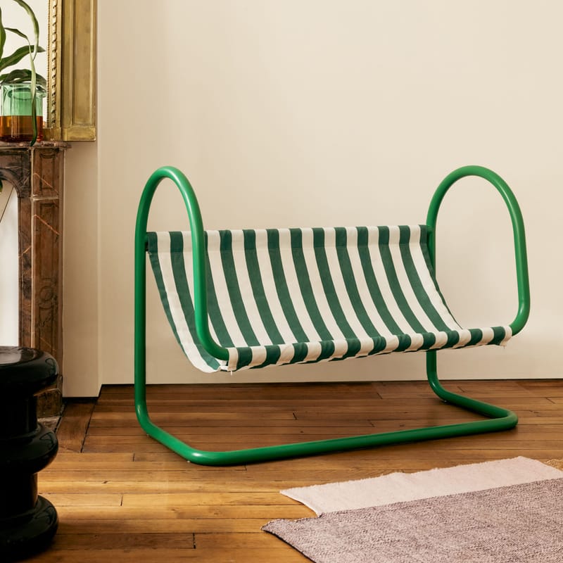 Axel Chay Petit Double 2 seater outdoor sofa white green Made