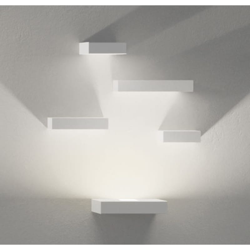 Luminaire - Appliques - Applique Set métal blanc LED / Set 5 modules - Vibia - Blanc - Métal laqué, Polycarbonate