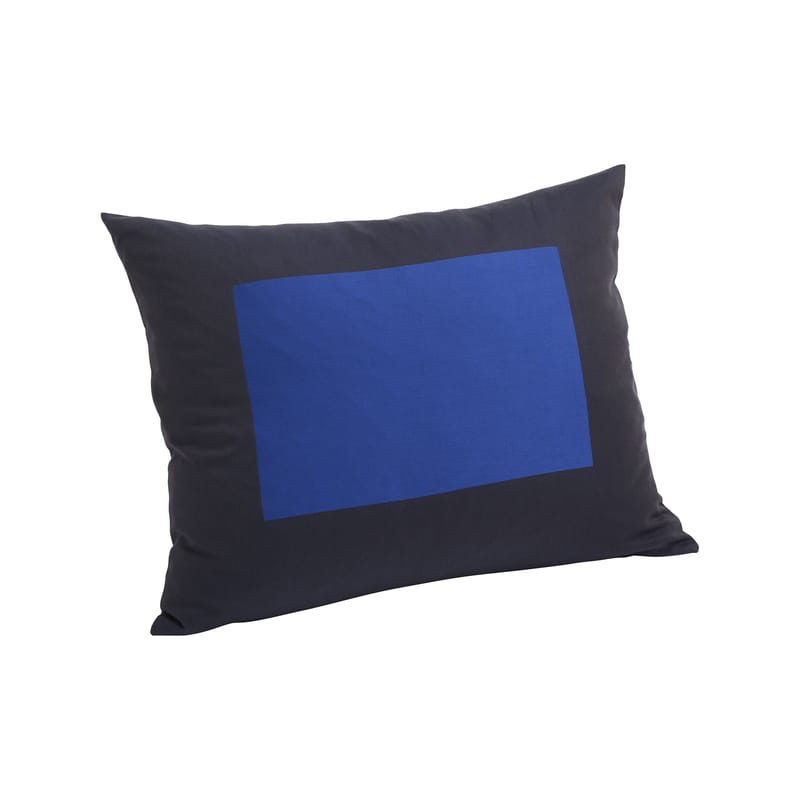 Décoration - Coussins - Coussin Ram tissu bleu / 48 x 60 cm - Hay - Bleu foncé -  Plumes, Coton biologique, Polyester