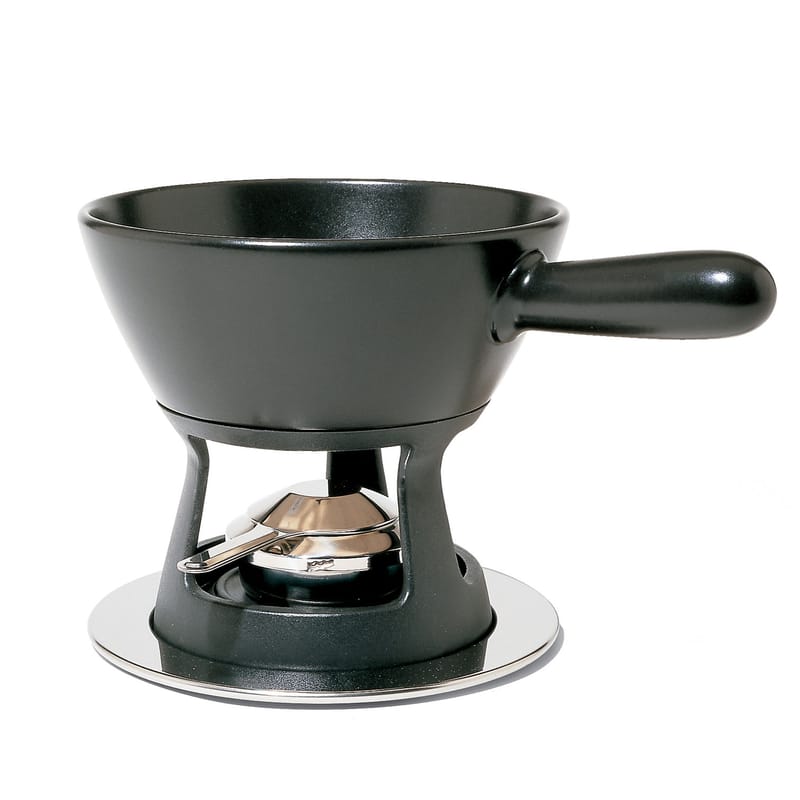 Table et cuisine - Plats - Service à fondue Mami céramique métal - Alessi - Service fondue - Acier inoxydable, Céramique, Fonte