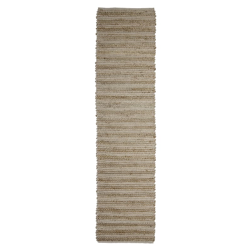 Décoration - Tapis - Tapis Clarissa beige / 60 x 245 cm - Bloomingville - Naturel & beige - Coton, Jute