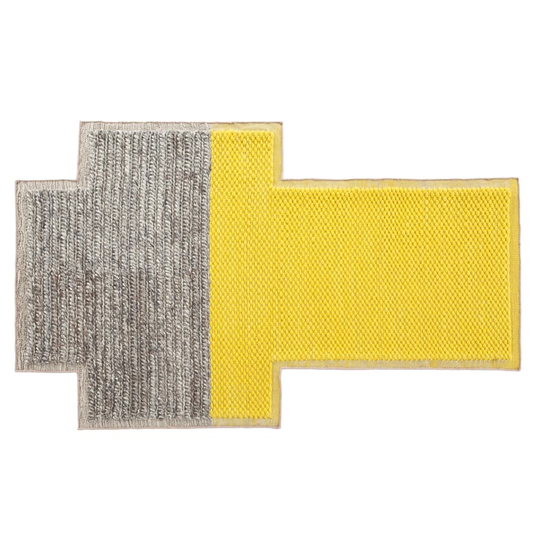 Interni - Tappeti - Tappeto Mangas Space Plait tessuto giallo / 250 x 160 cm - Gan - Giallo - Lana vergine