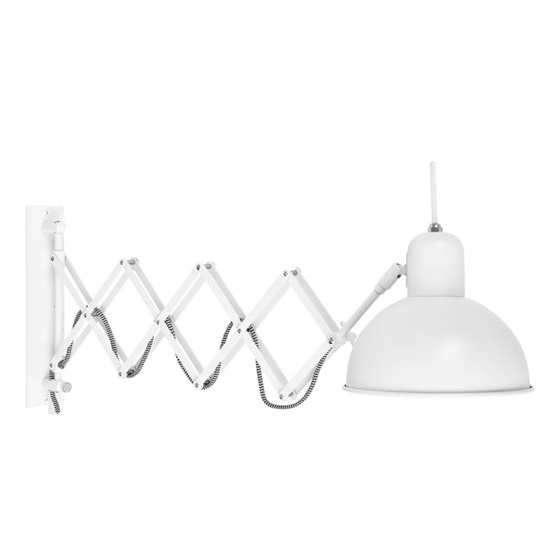 Luminaire - Appliques - Applique avec prise Aberdeen métal blanc / Extensible & orientable - It\'s about Romi - Blanc mat - Acier peint