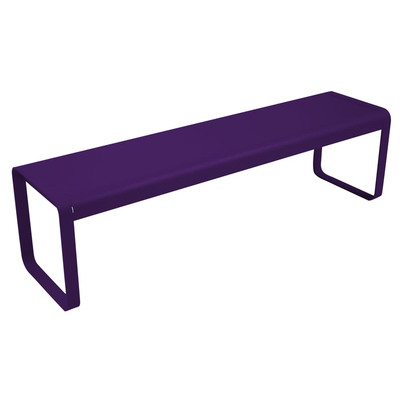 Mobilier - Bancs - Banc Bellevie métal violet / L 161 cm - 4 places - Fermob - Aubergine - Acier, Aluminium