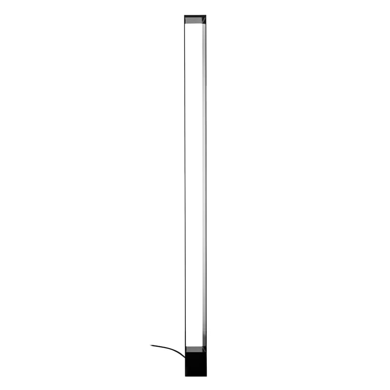 Luminaire - Lampadaires - Lampadaire Tru LED métal noir / H 185 cm - Nemo - Noir - Aluminium extrudé