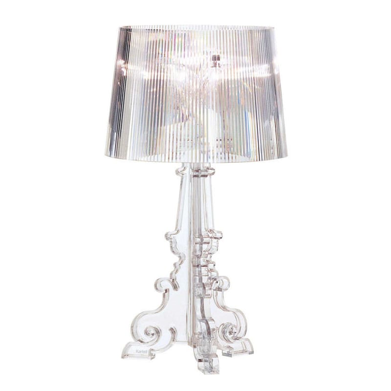Lighting - Table Lamps - Bourgie Table lamp plastic material transparent / H 68 to 78 cm - Kartell - Crystal - polycarbonate 2.0