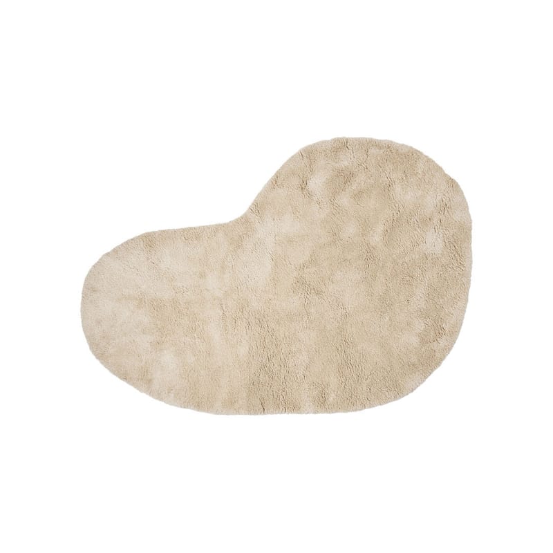 Interni - Tappeti - Tappeto Forma Large tessuto bianco / Lana taftata a mano - 175 x 250 cm - Ferm Living - Guscio d\'uovo - Lana di Nuova Zelanda