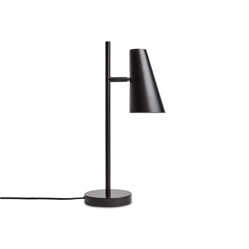 Luminaire - Lampes de table - Lampe de table Cono métal noir / Orientable - Woud - Noir - Métal peint