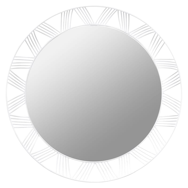 Interni - Specchi - Specchio Stilk / Rotondo - Ø 50 cm - Serax - Bianco - metallo laccato, Specchio