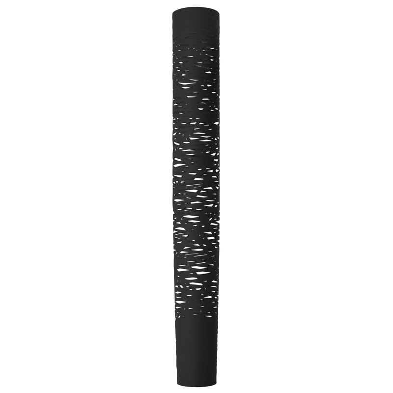 Leuchten - Stehleuchten - Stehleuchte Tress plastikmaterial schwarz LED / H 195 cm - Foscarini - Schwarz - Glasfaser, Verbund-Werkstoffe