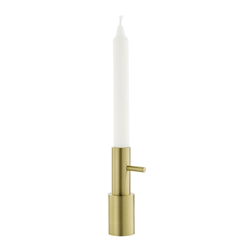 Decoration - Candles & Candle Holders - Single #2 Candle stick gold metal Solid brass - H 13 cm - Fritz Hansen - Brass - Solid brass