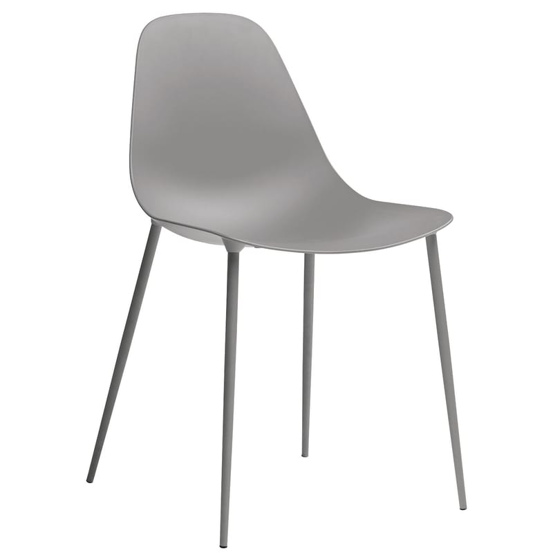 Mobilier - Chaises, fauteuils de salle à manger - Chaise Mammamia métal gris - Opinion Ciatti - Gris - Aluminium, Métal