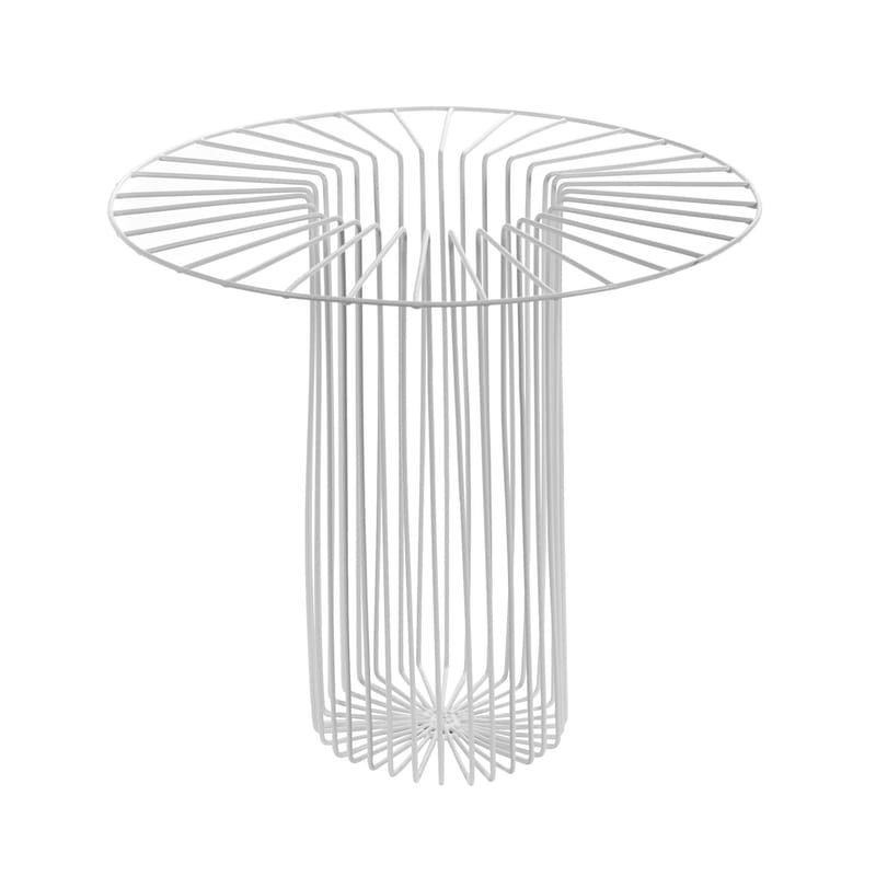 Décoration - Centres de table et vide-poches - Corbeille Paglieta métal blanc / Ø 36 x H 32 cm - Serax - Blanc - Fil de fer laqué