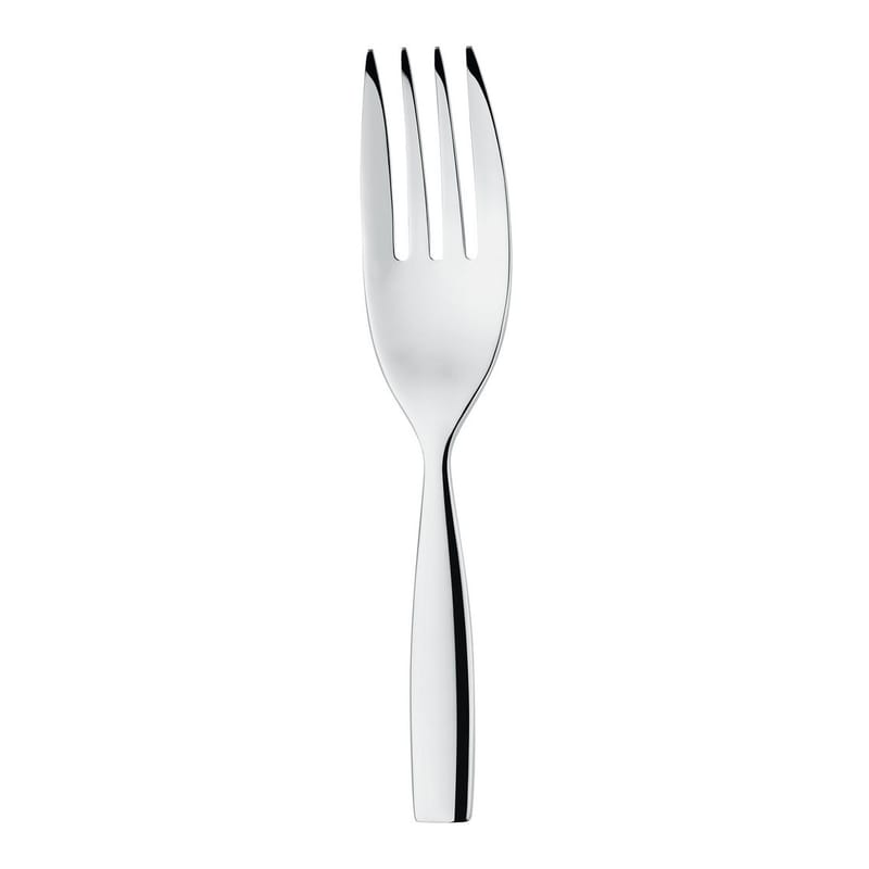 Table et cuisine - Couverts - Fourchette de service Dressed métal / L 25 cm - Alessi - Fourchette de service - Acier - Acier inoxydable