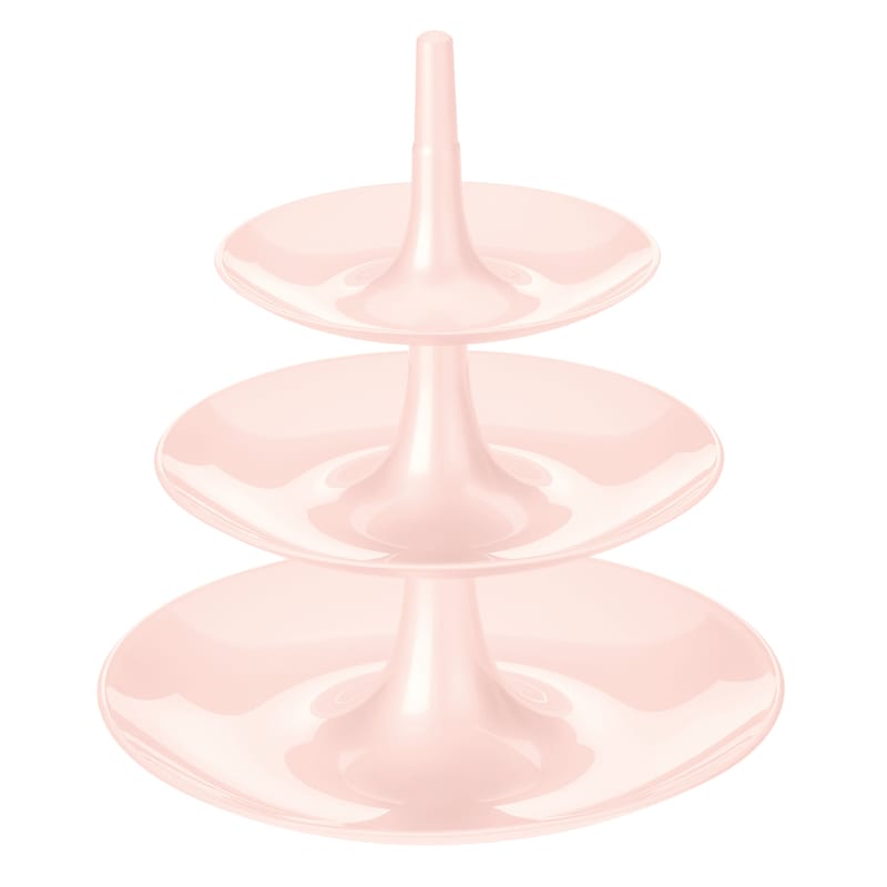 Table et cuisine - Plateaux et plats de service - Serviteur Babell plastique rose / Ø 31,4 x H 34 cm - Koziol - Rose Queen - PMMA